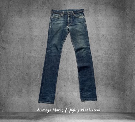 Vintage Mark A Aging Wash Denim