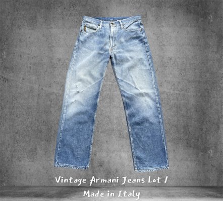 Vintage Armani Jeans Lot 1 Aging Distresed Denim