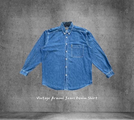 Vintage Armani Jeans Denim Shirt