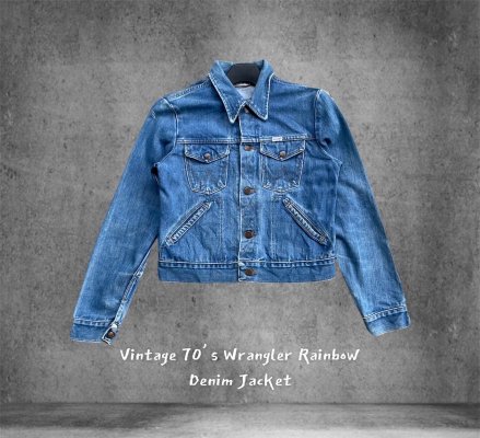 Vintage 70’s Wrangler Rainbow Denim Jacket
