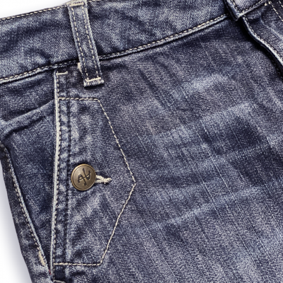TOMMY HILFIGER INDIGO DENIM FRONT SPLIT PENCIL SKIRT MADE IN USA // Size USA 2/UK 6