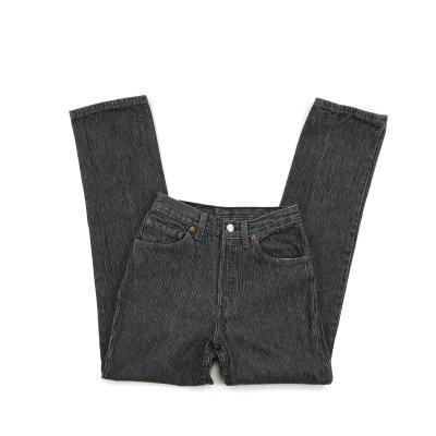 Vintage Levis 501 Black Striped High Waisted Jeans