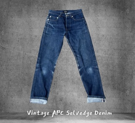 Vintage A.P.C Aging Wash Selvedge Denim