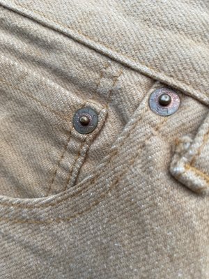 Vintage 1992 Levis 701 E white Tab Denim