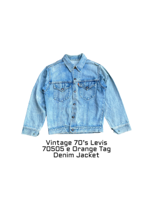 Vintage 70’s Levis 70505 e Orange Tag
