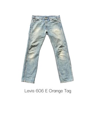 Levis 606 E Orange Tag