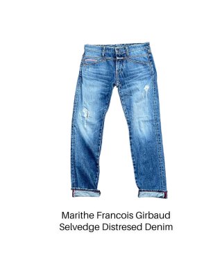 Marithe Francois Girbaud Selvedge Distresed Denim