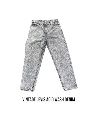 Vintage Levis Acid Wash Black Tag Denim