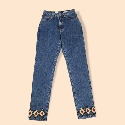Vintage Calvin Klein Jeans Women 4 Y2K Double Stone Breaded quilted - NEW