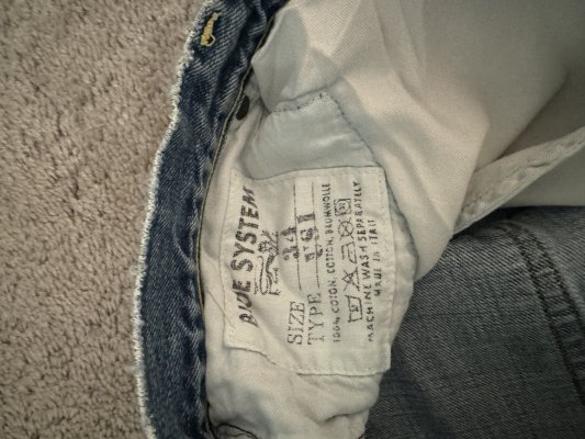 Vintage Blue System US 1 Selvedge Jeans