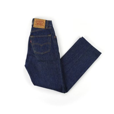 VINTAGE LEVIS 501 BUTTON FLY DARK WASH JEANS WAIST 23”/24”